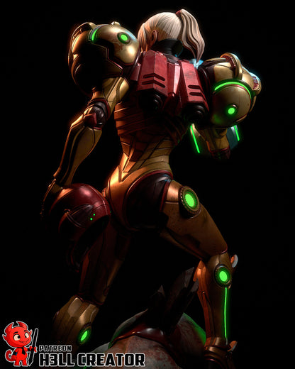 Samus | 3D Printed Resin Model | Unpainted or Hand-Painted