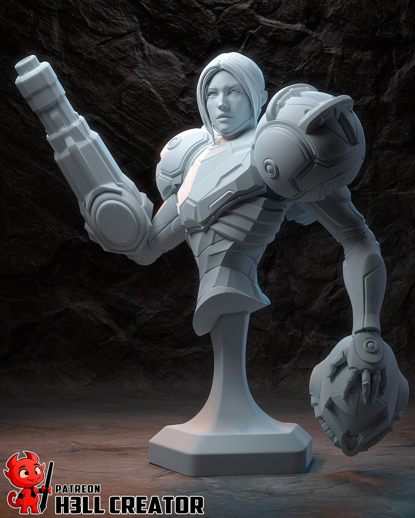 Samus | 3D Printed Resin Model | Unpainted or Hand-Painted