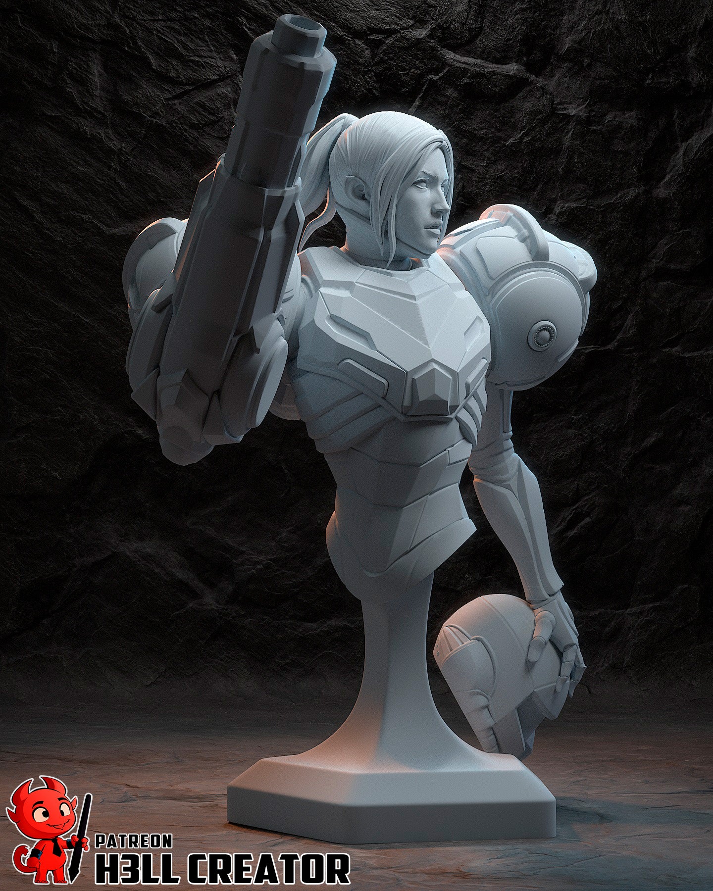 Samus | 3D Printed Resin Model | Unpainted or Hand-Painted