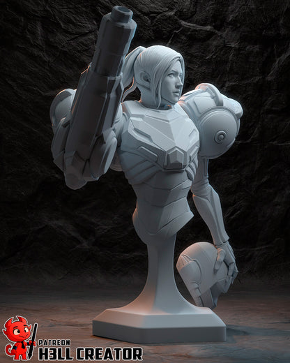 Samus | 3D Printed Resin Model | Unpainted or Hand-Painted