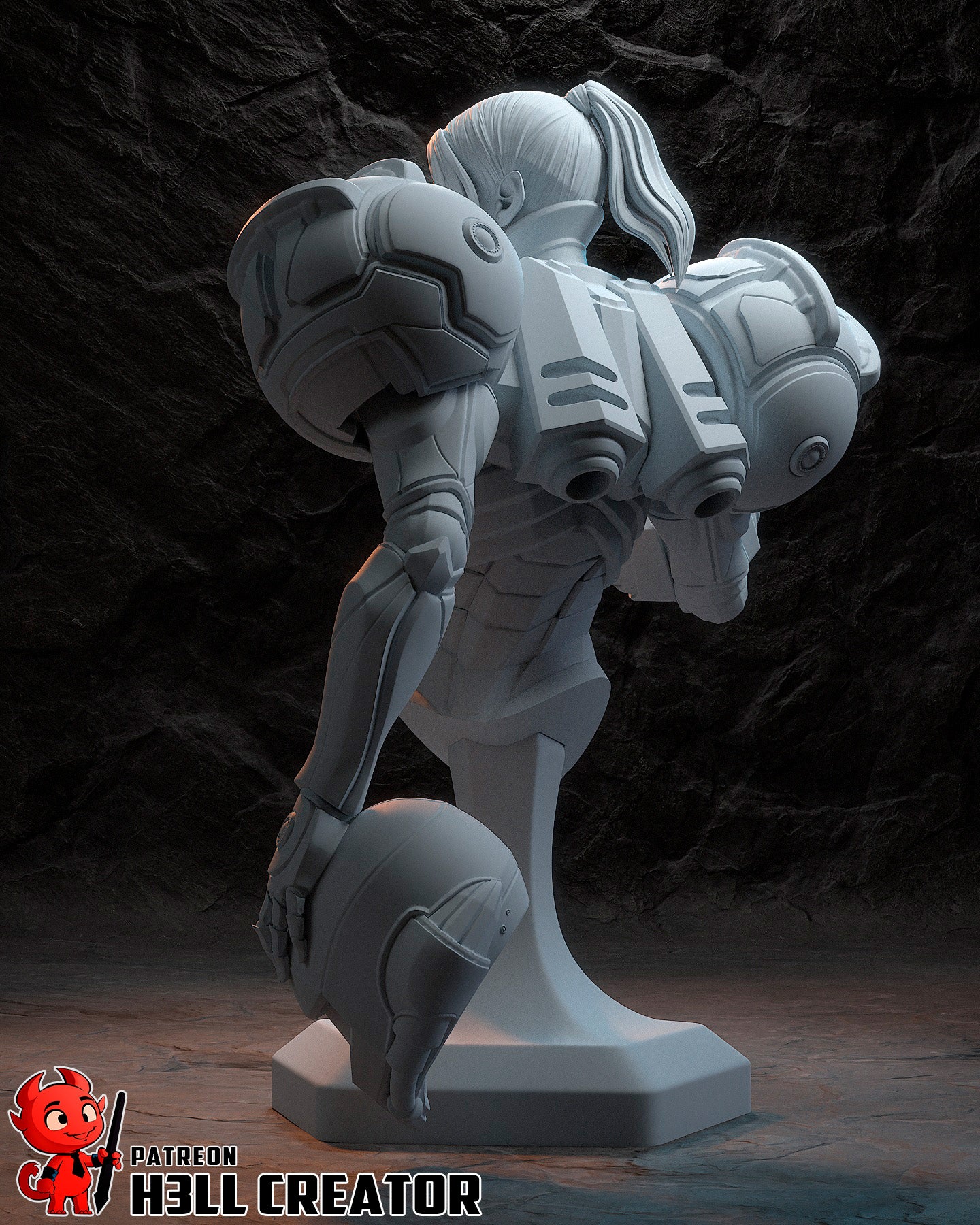 Samus | 3D Printed Resin Model | Unpainted or Hand-Painted