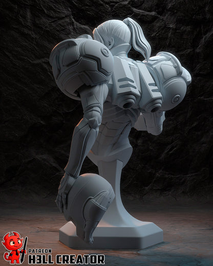Samus | 3D Printed Resin Model | Unpainted or Hand-Painted
