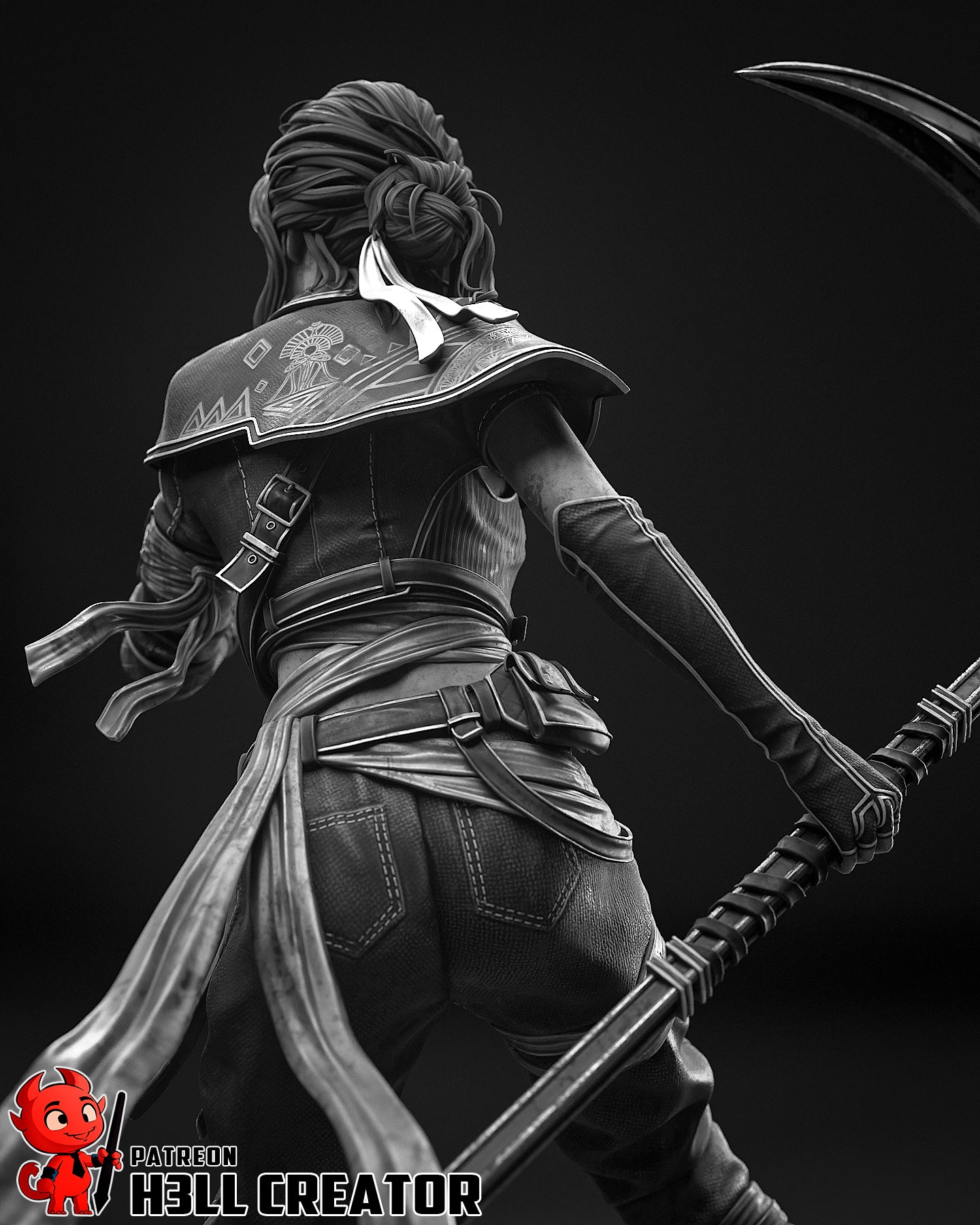 Sciel | 3D Printed Resin Model | Unpainted or Hand-Painted