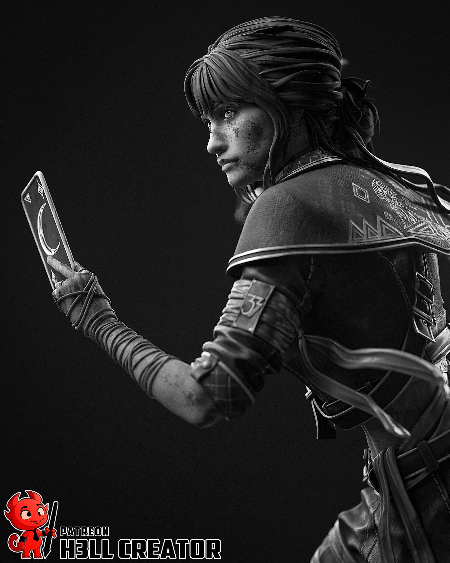 Sciel | 3D Printed Resin Model | Unpainted or Hand-Painted