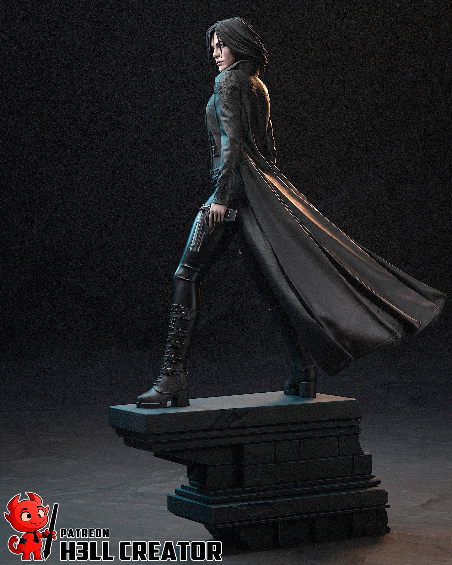 Selene - Underworld | 3D Printed Resin Model | Unpainted or Hand-Painted