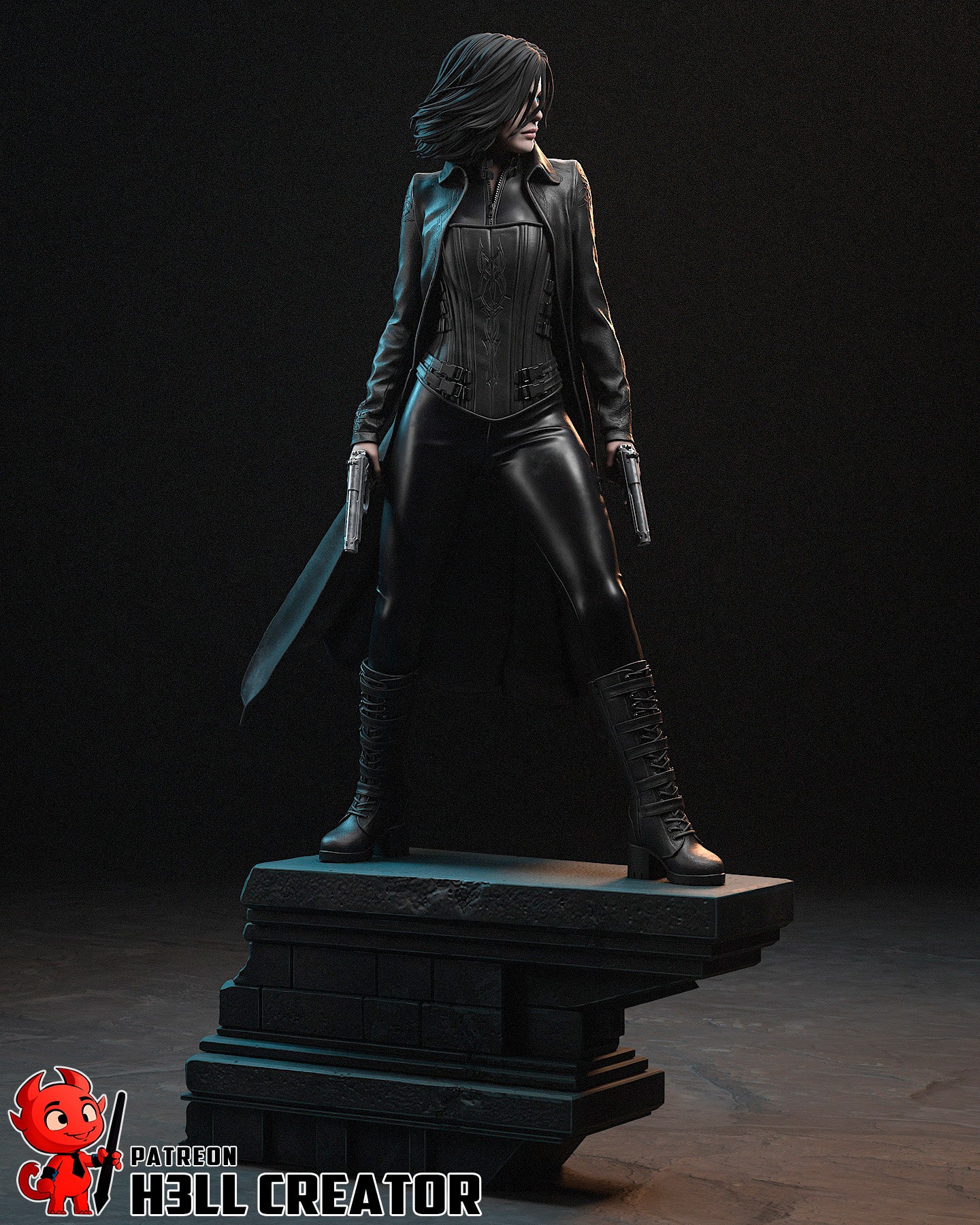 Selene - Underworld | 3D Printed Resin Model | Unpainted or Hand-Painted