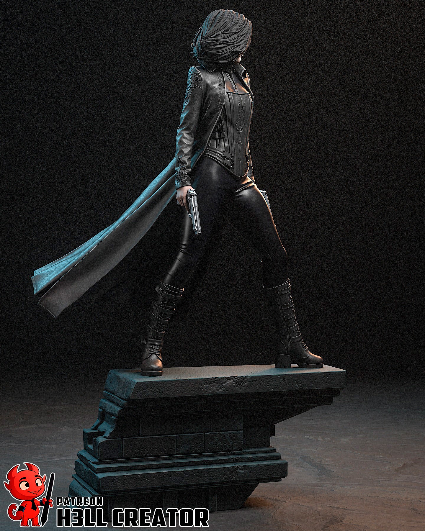 Selene - Underworld | 3D Printed Resin Model | Unpainted or Hand-Painted