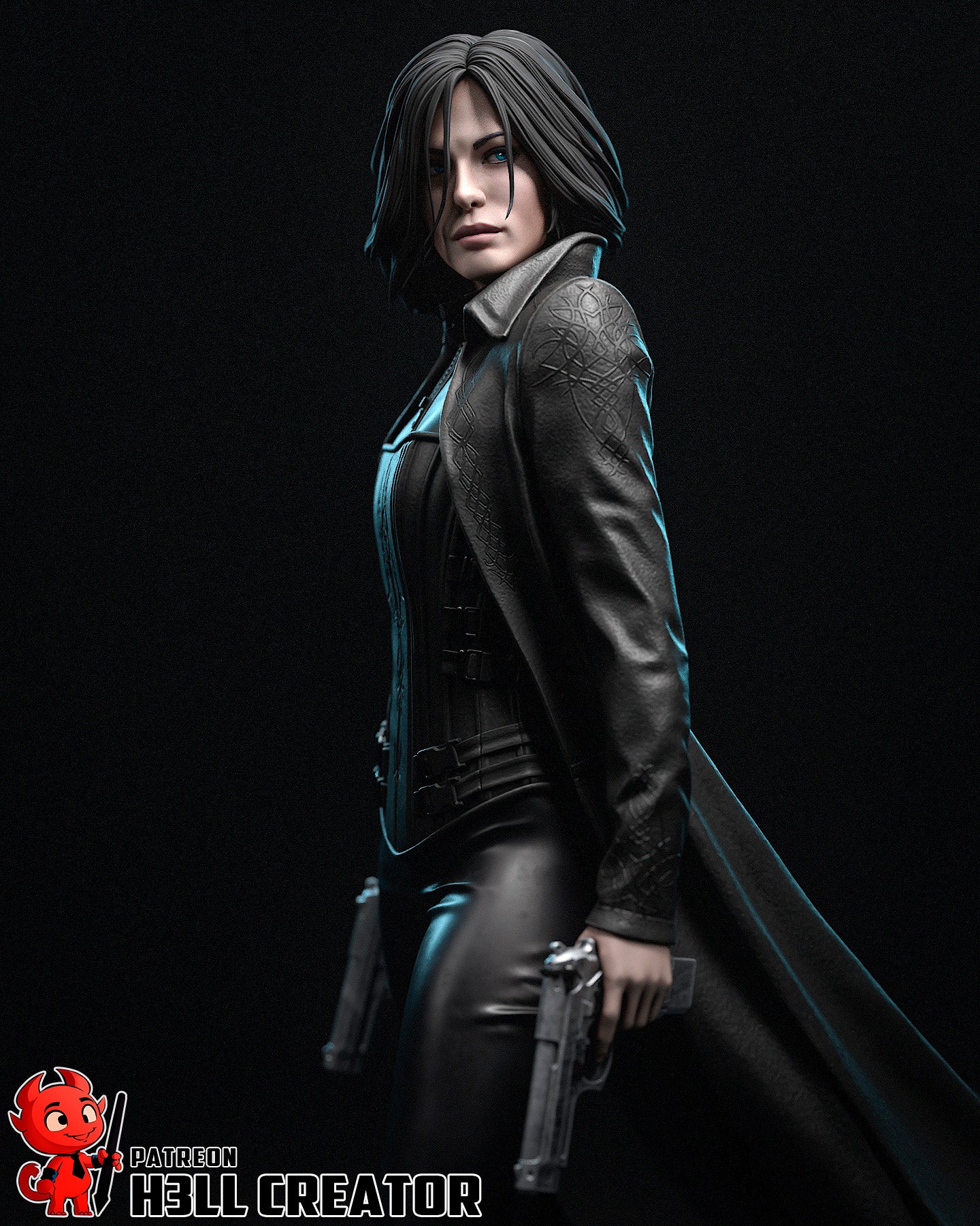 Selene - Underworld | 3D Printed Resin Model | Unpainted or Hand-Painted