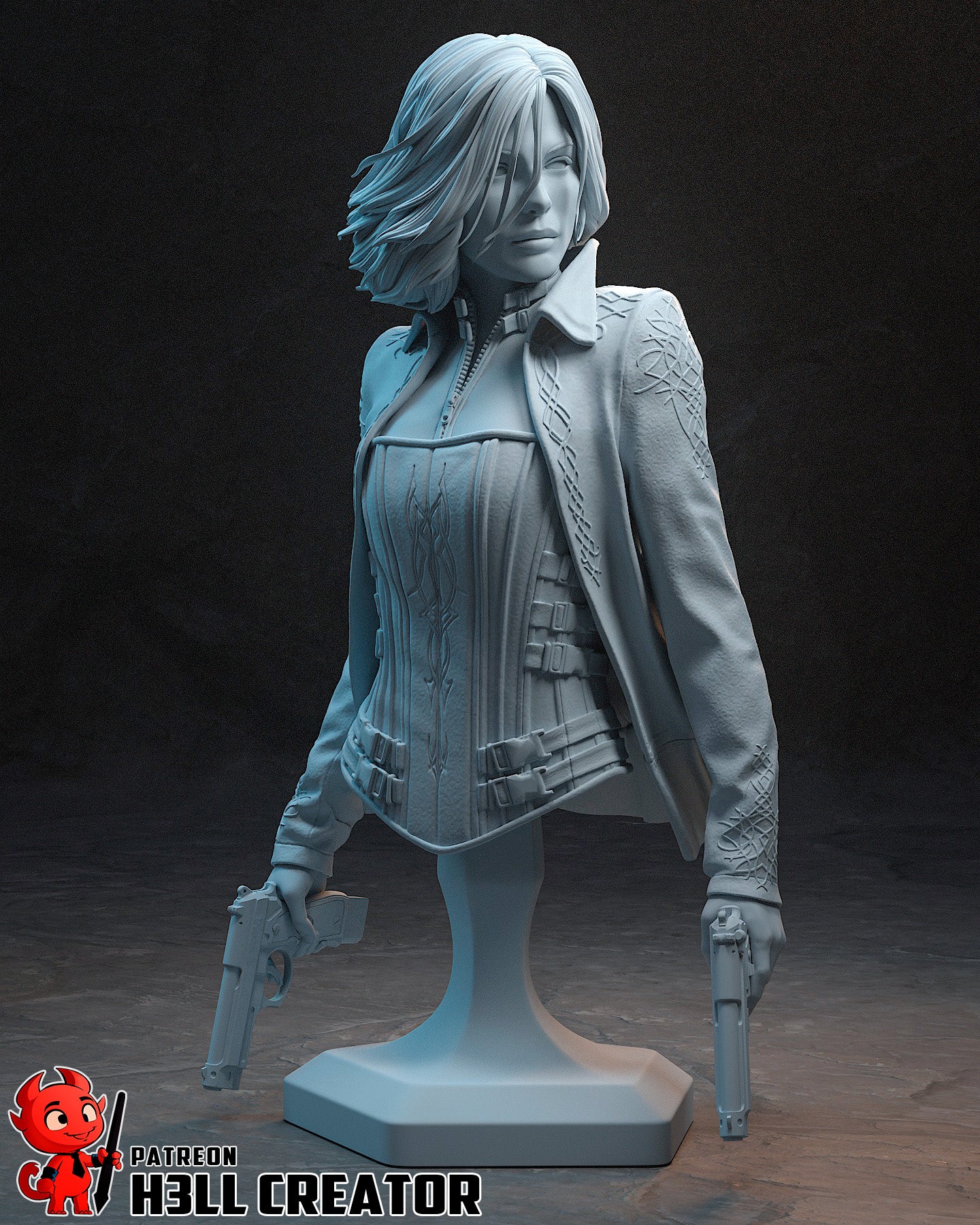 Selene - Underworld | 3D Printed Resin Model | Unpainted or Hand-Painted