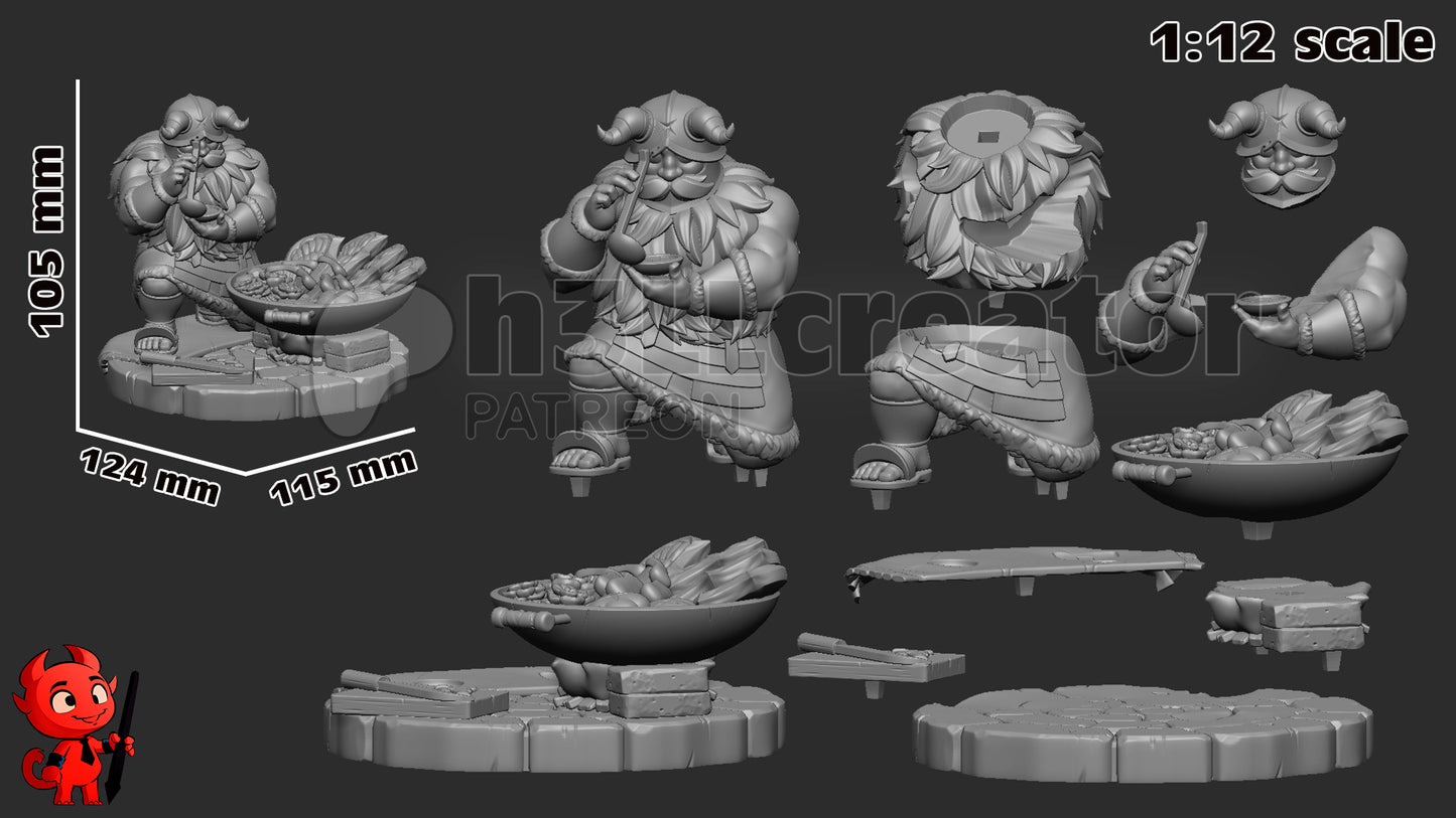 Senshi | 3D Printed Resin Model | Unpainted or Hand-Painted