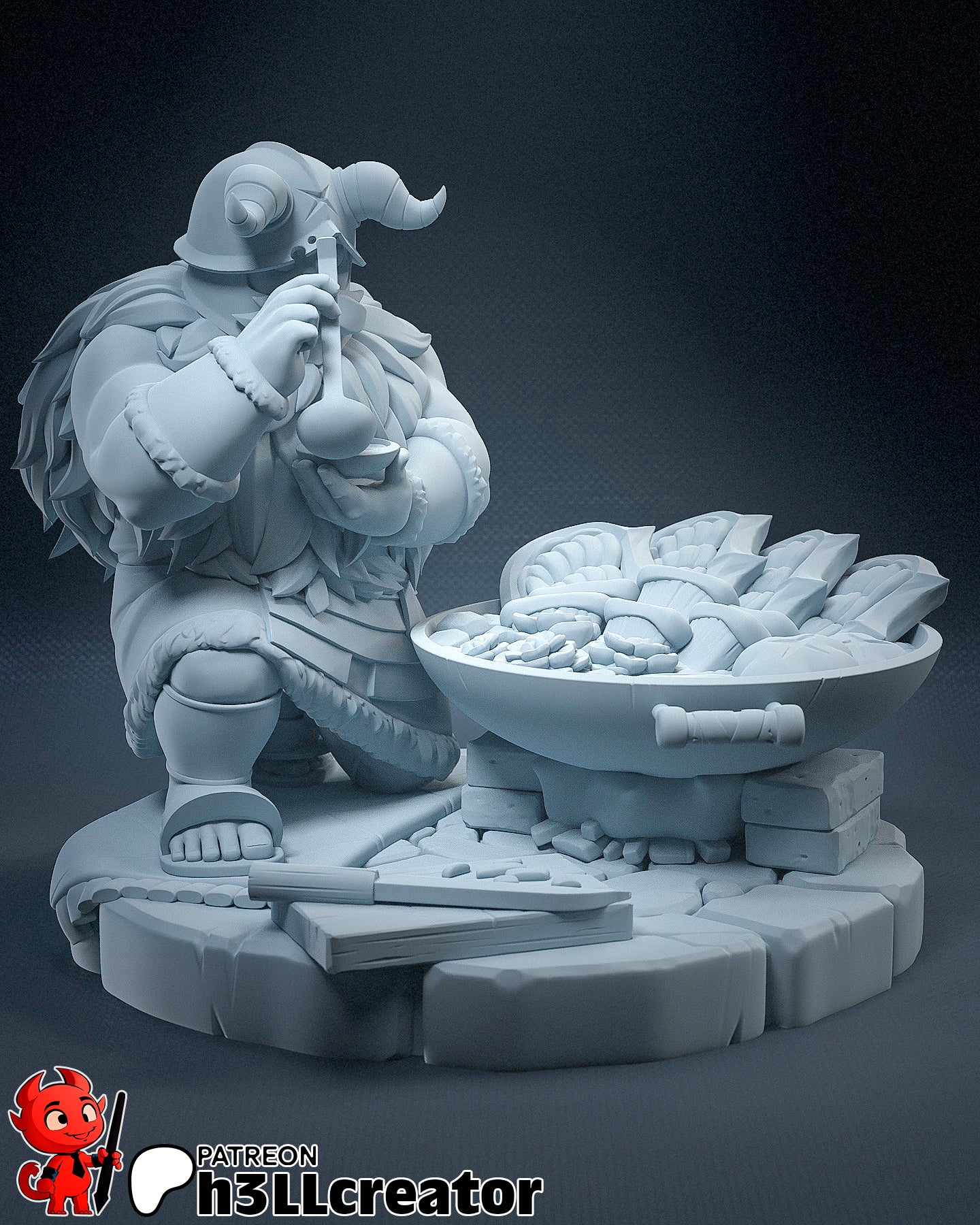 Senshi | 3D Printed Resin Model | Unpainted or Hand-Painted