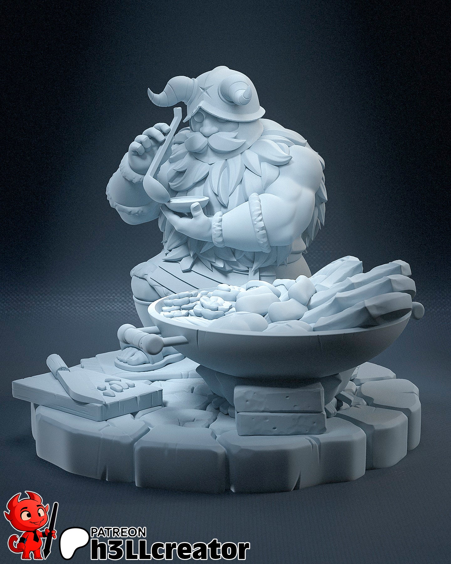 Senshi | 3D Printed Resin Model | Unpainted or Hand-Painted