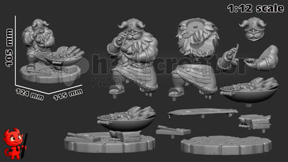 Senshi | 3D Printed Resin Model | Unpainted or Hand-Painted