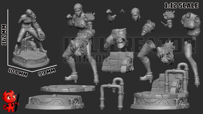 Sevika | 3D Printed Resin Model | Unpainted or Hand-Painted