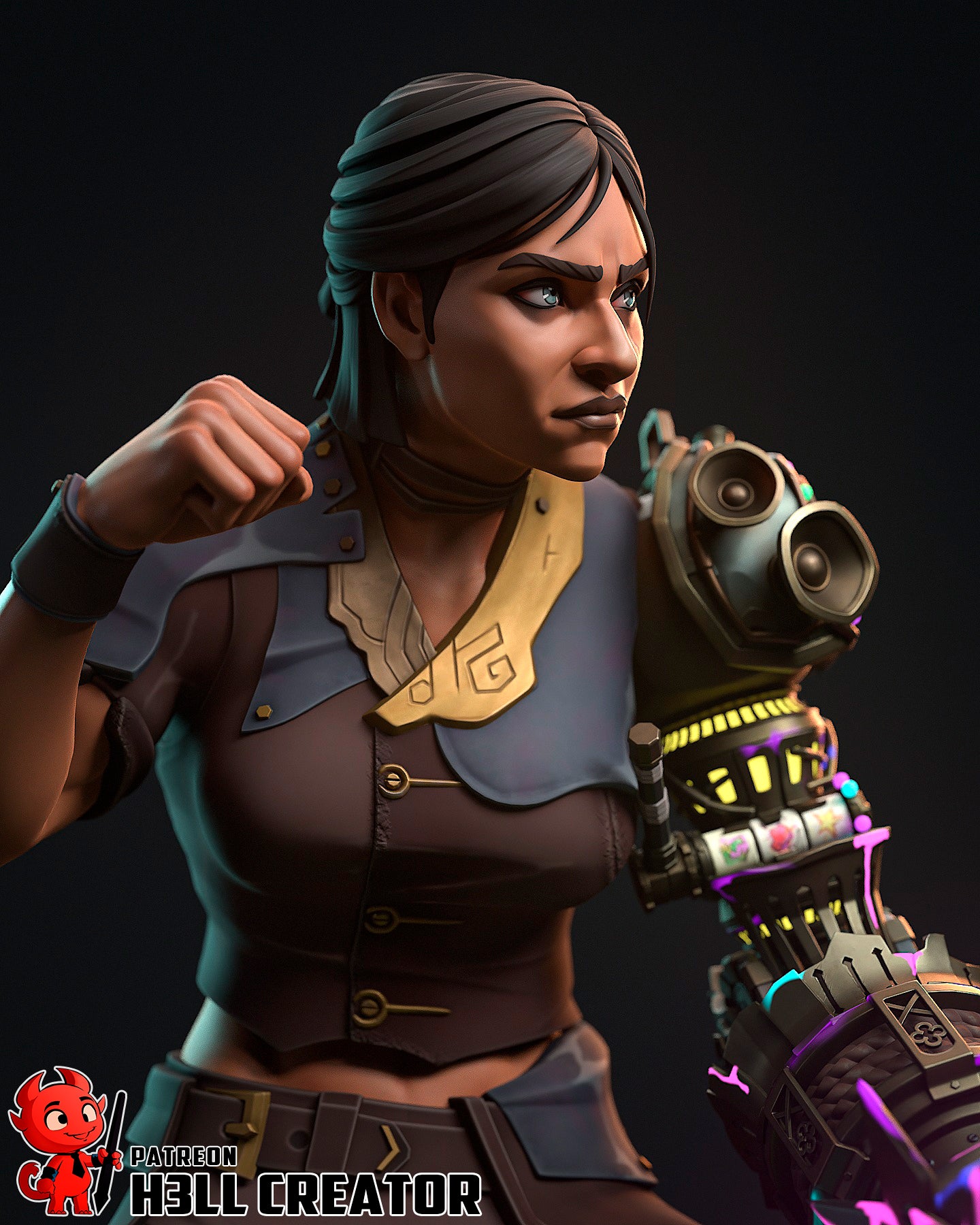 Sevika | 3D Printed Resin Model | Unpainted or Hand-Painted