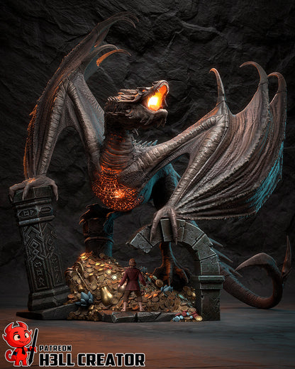 Smaug | 3D Printed Resin Model | Unpainted or Hand-Painted