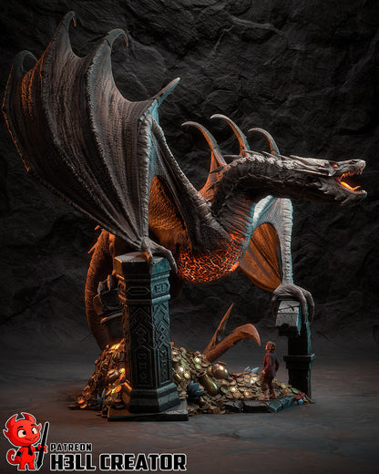 Smaug | 3D Printed Resin Model | Unpainted or Hand-Painted