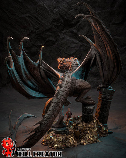 Smaug | 3D Printed Resin Model | Unpainted or Hand-Painted