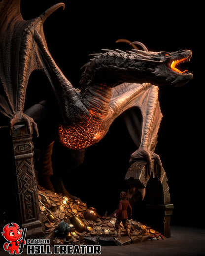 Smaug | 3D Printed Resin Model | Unpainted or Hand-Painted