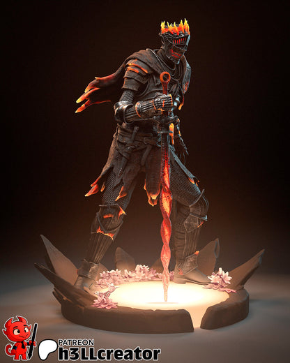 Soul of Cinders | 3D Printed Resin Model | Unpainted or Hand-Painted