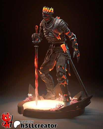 Soul of Cinders | 3D Printed Resin Model | Unpainted or Hand-Painted