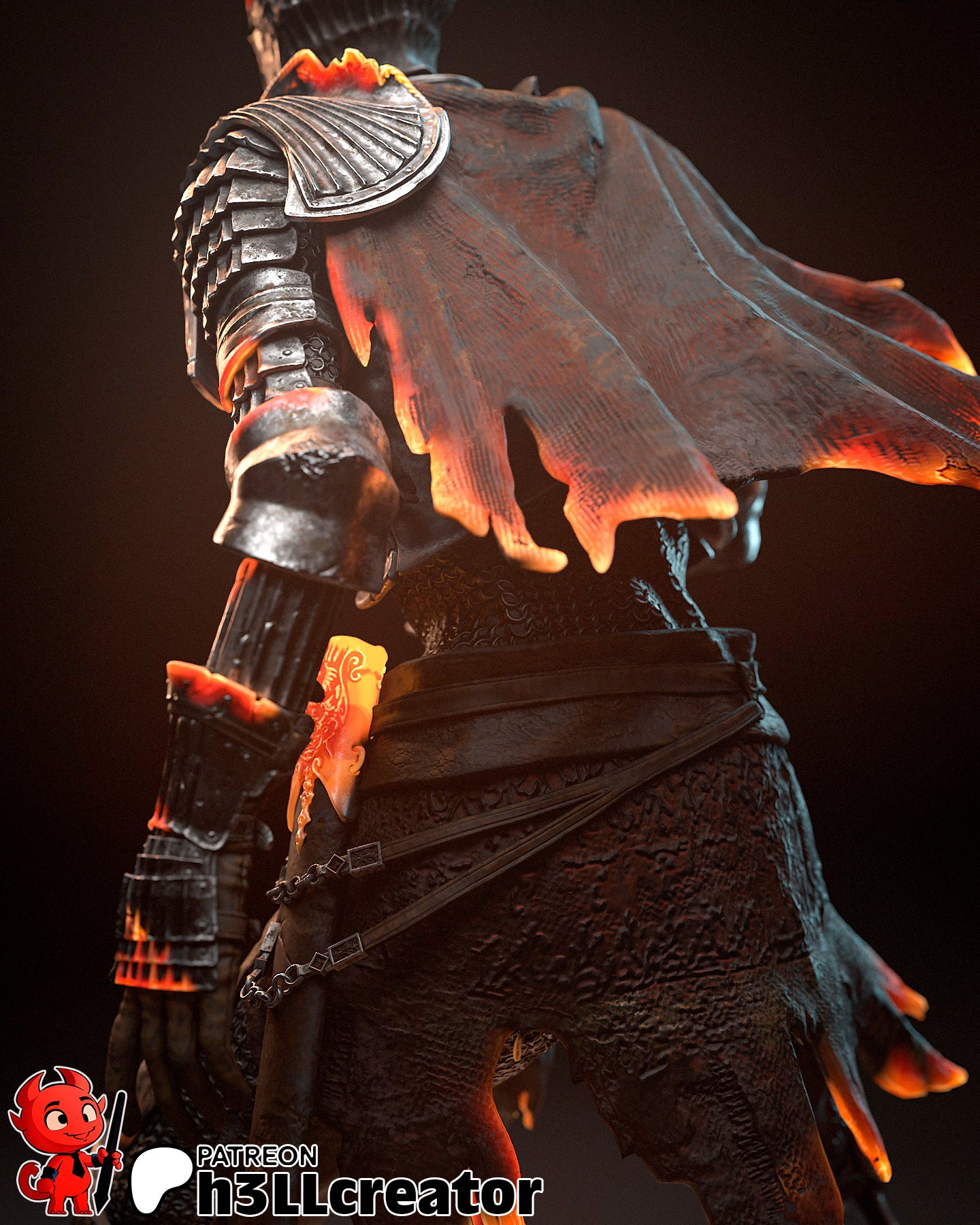 Soul of Cinders | 3D Printed Resin Model | Unpainted or Hand-Painted