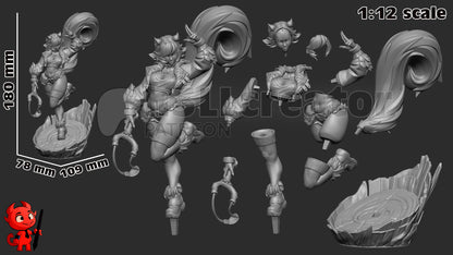 Squirrel Girl | 3D Printed Resin Model | Unpainted or Hand-Painted
