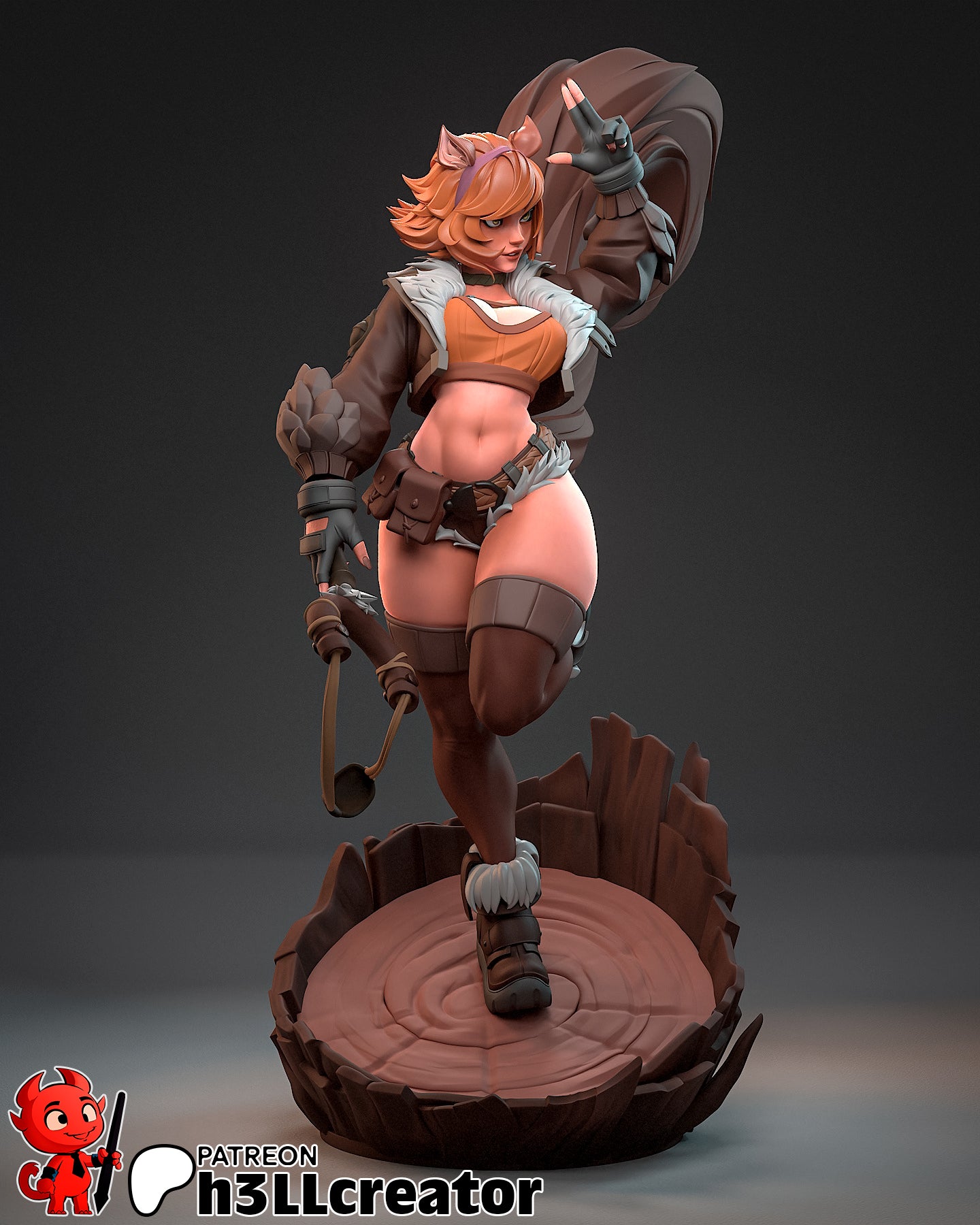 Squirrel Girl | 3D Printed Resin Model | Unpainted or Hand-Painted