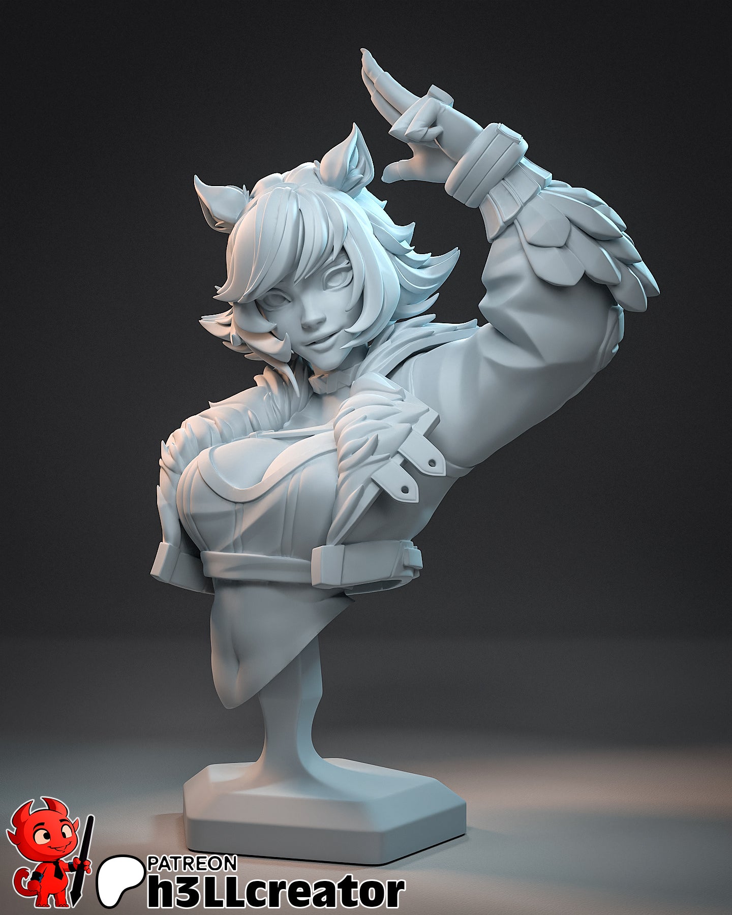 Squirrel Girl | 3D Printed Resin Model | Unpainted or Hand-Painted