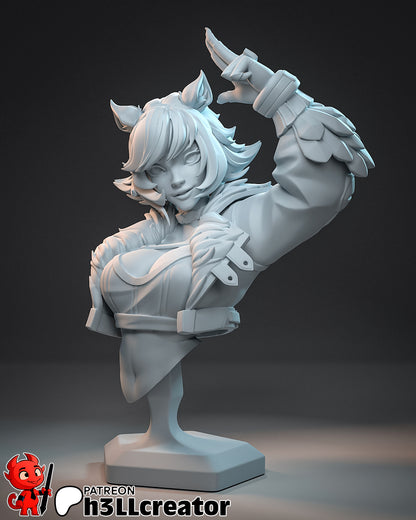 Squirrel Girl | 3D Printed Resin Model | Unpainted or Hand-Painted