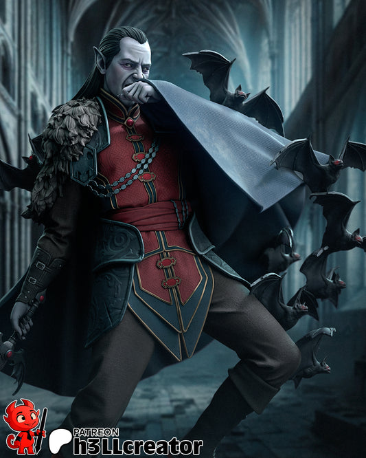 Strahd Von Zarovich | 3D Printed Resin Model | Unpainted or Hand-Painted