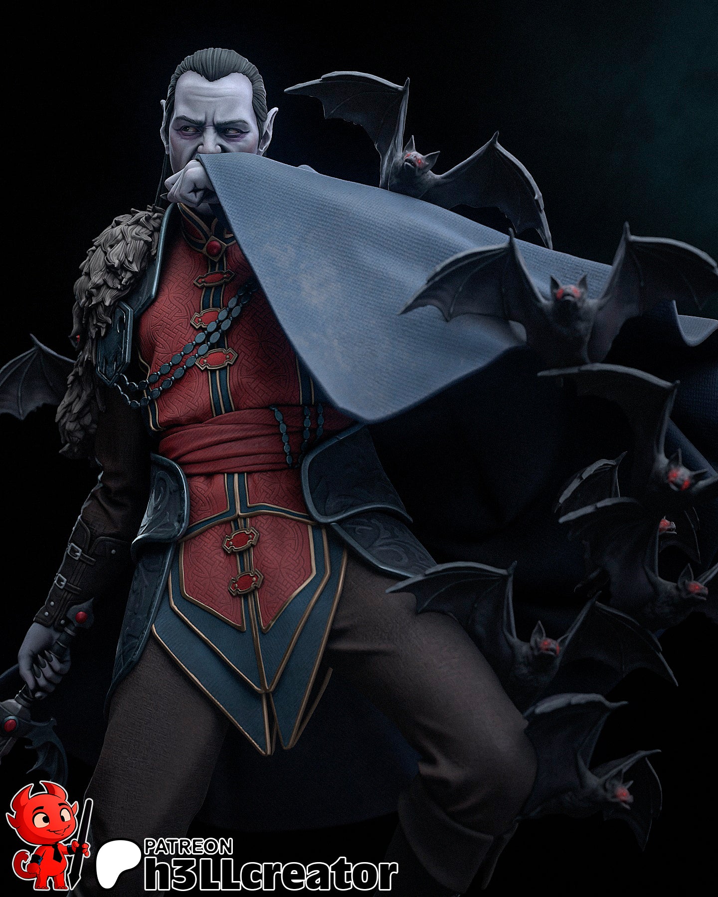 Strahd Von Zarovich | 3D Printed Resin Model | Unpainted or Hand-Painted