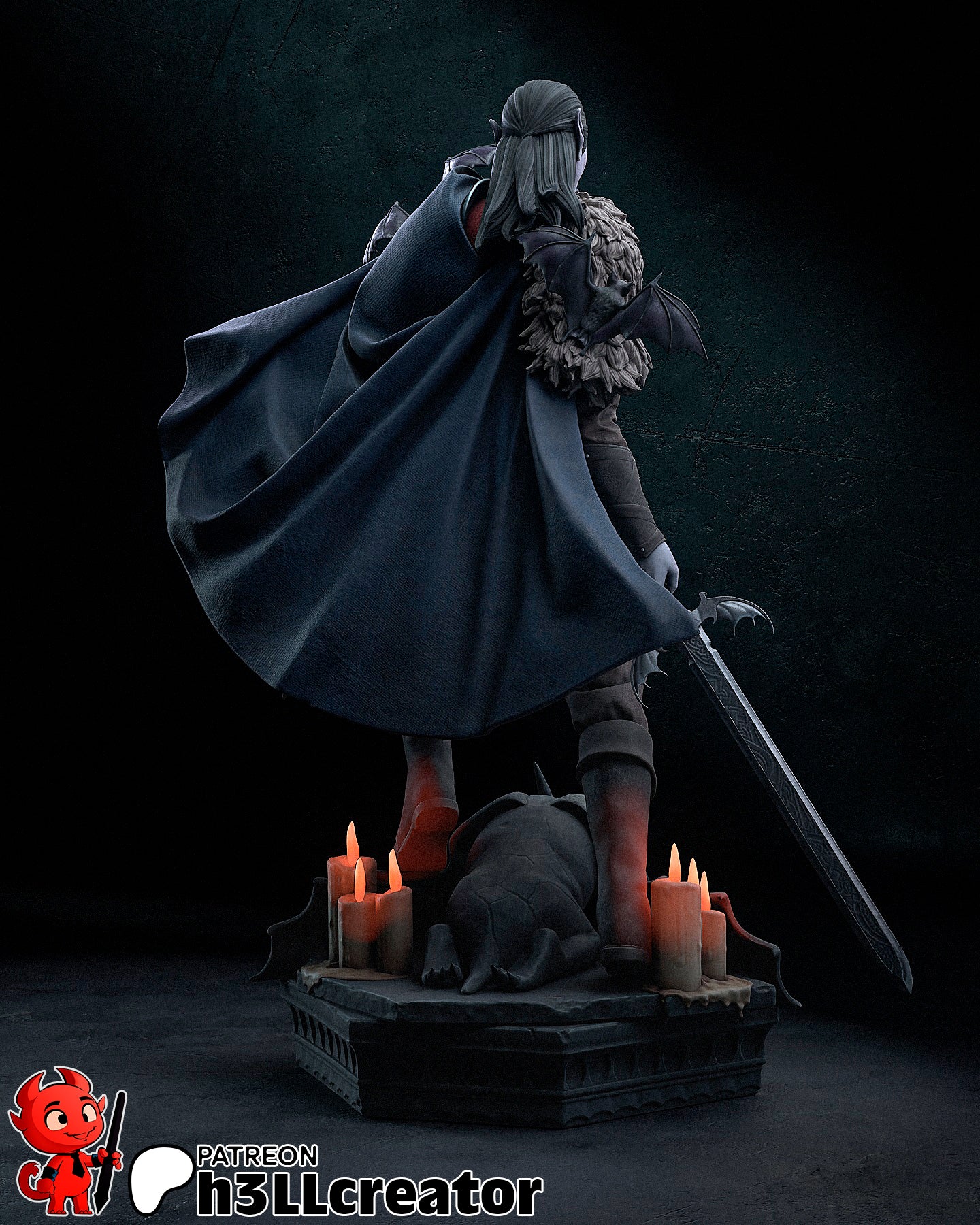 Strahd Von Zarovich | 3D Printed Resin Model | Unpainted or Hand-Painted