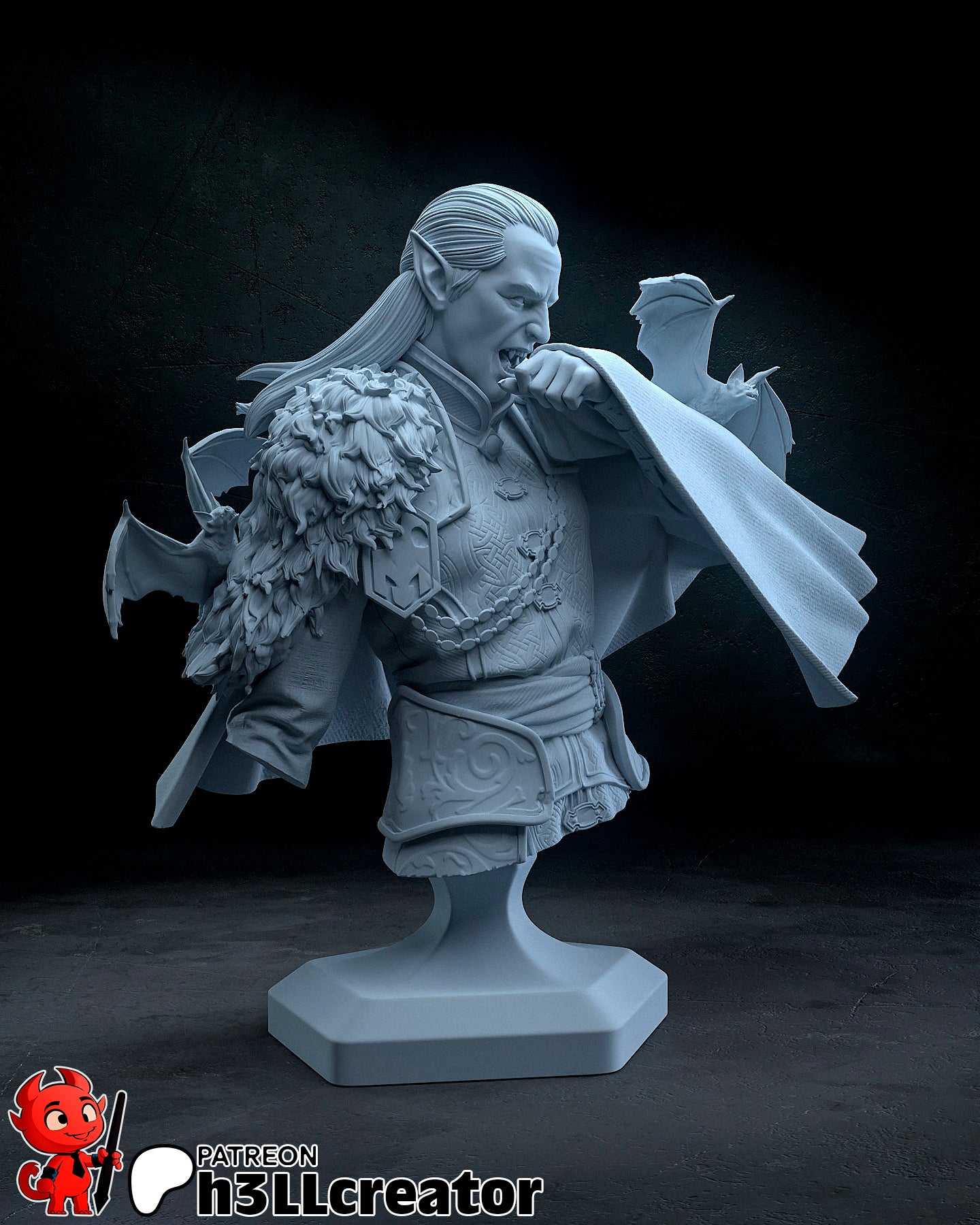 Strahd Von Zarovich | 3D Printed Resin Model | Unpainted or Hand-Painted