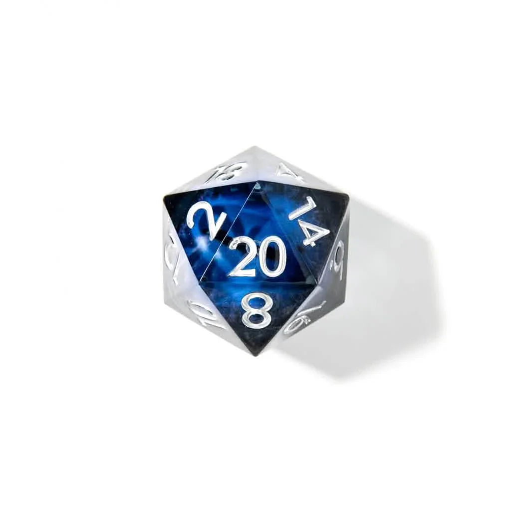 Eye of Azure | 33mm D20 | Oversized Resin Dice | Single Dice