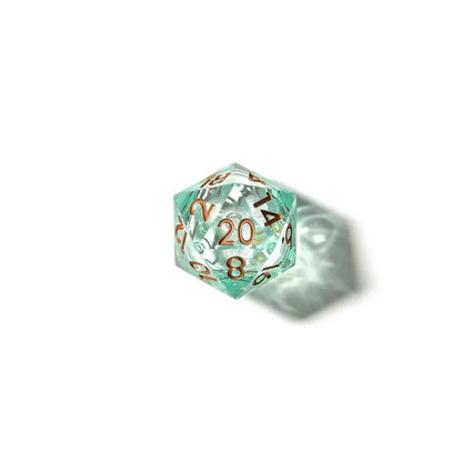 Forest Fae | Liquid Core Dice | Resin | 7 Piece Set