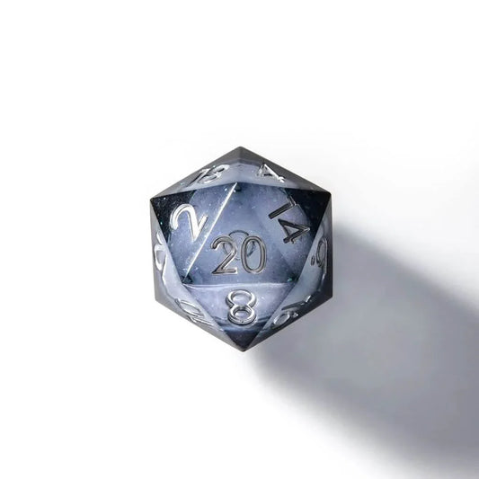 Shadowsinger | 33mm D20 | Oversized Liquid Core Dice | Single Dice