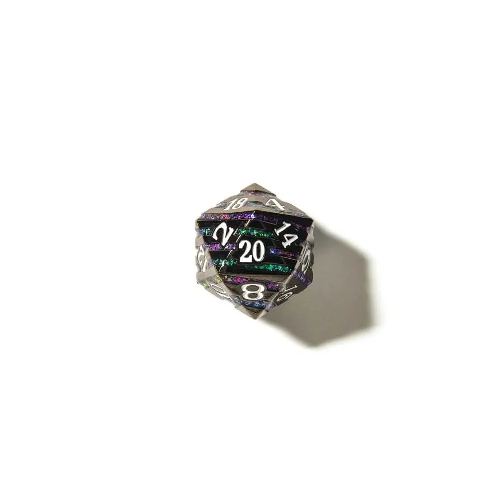 Dark Magic | Solid Metal Dice | 7 Piece Set
