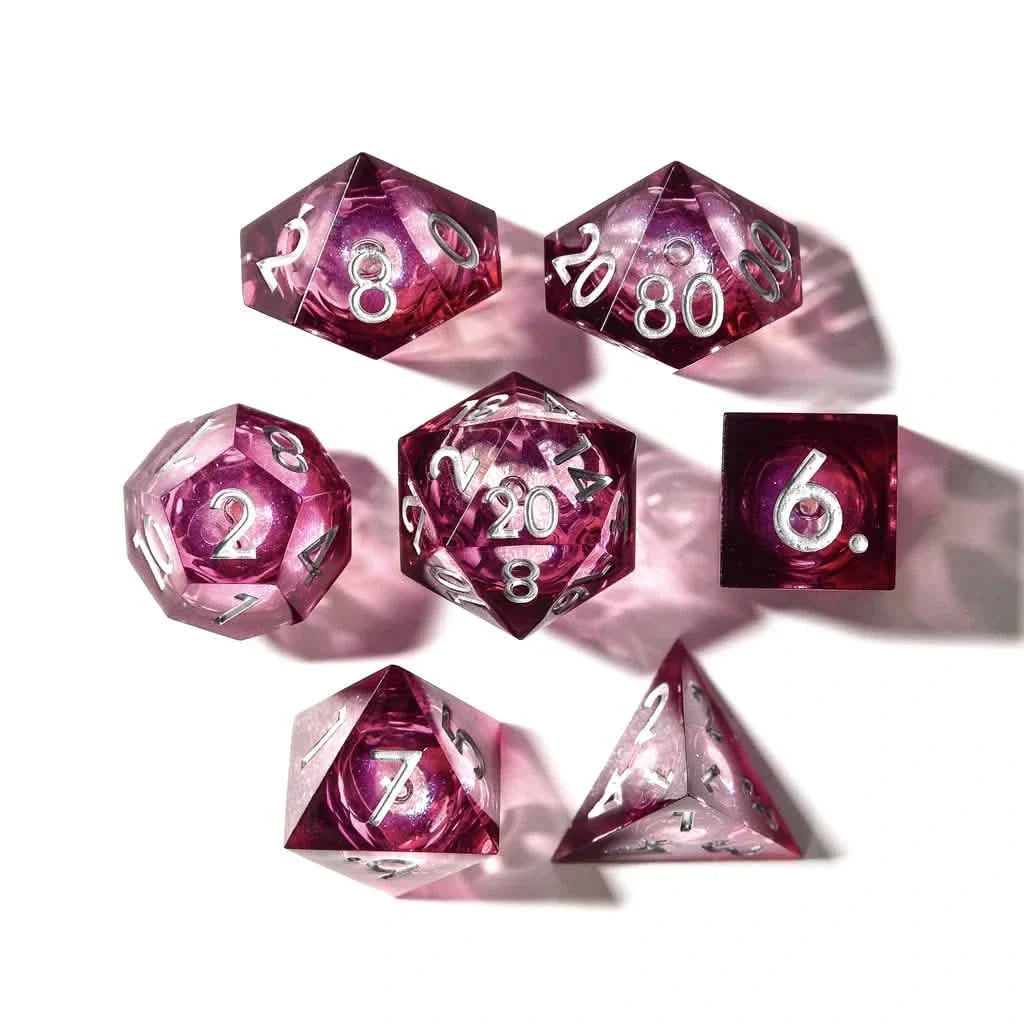 Moonbeam | Liquid Core Dice | Resin | 7 Piece Set