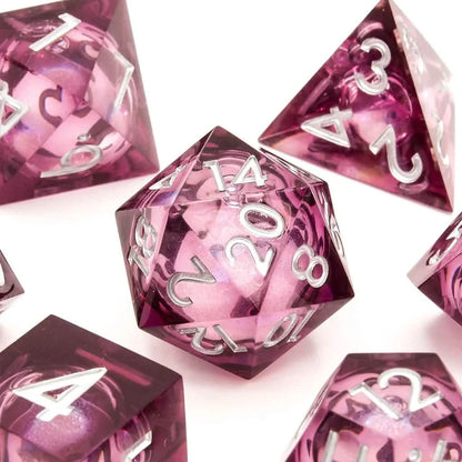 Moonbeam | Liquid Core Dice | Resin | 7 Piece Set