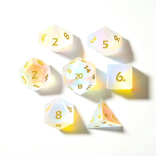 Chromatic Haze | Glass Dice | 7 Piece Set