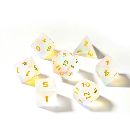 Chromatic Haze | Glass Dice | 7 Piece Set