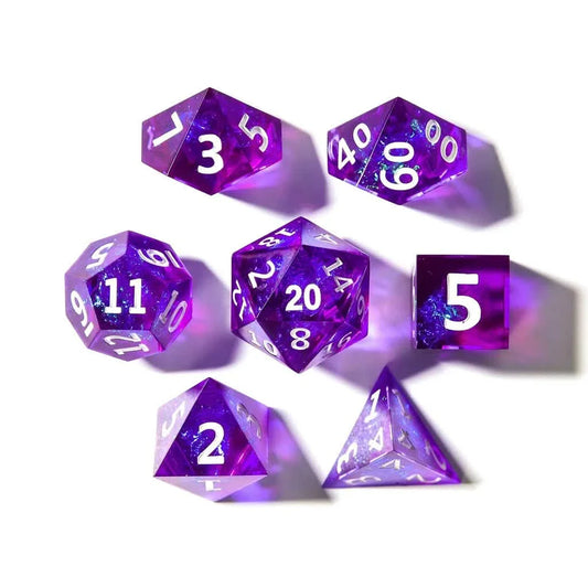 Arcane Prism | Sharp Edge Dice | Resin | 7 Piece Set