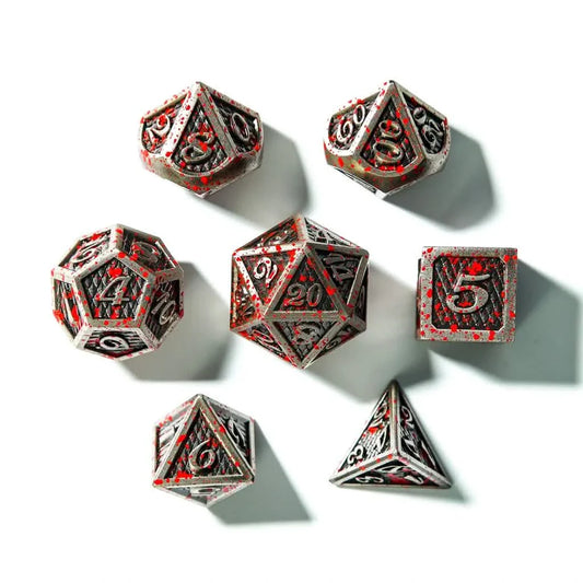 Wyrm's Wrath | Solid Metal Dice | 7 Piece Set