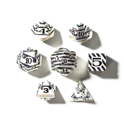 Sorcerer's Vein | Solid Metal Dice | 7 Piece Set