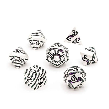 Sorcerer's Vein | Solid Metal Dice | 7 Piece Set