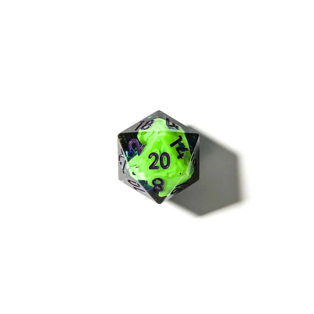 Toxic Elixer | Sharp Edge Dice | Resin | 7 Piece Set