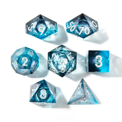 Unseelie Fae | Liquid Core Dice | Resin | 7 Piece Set