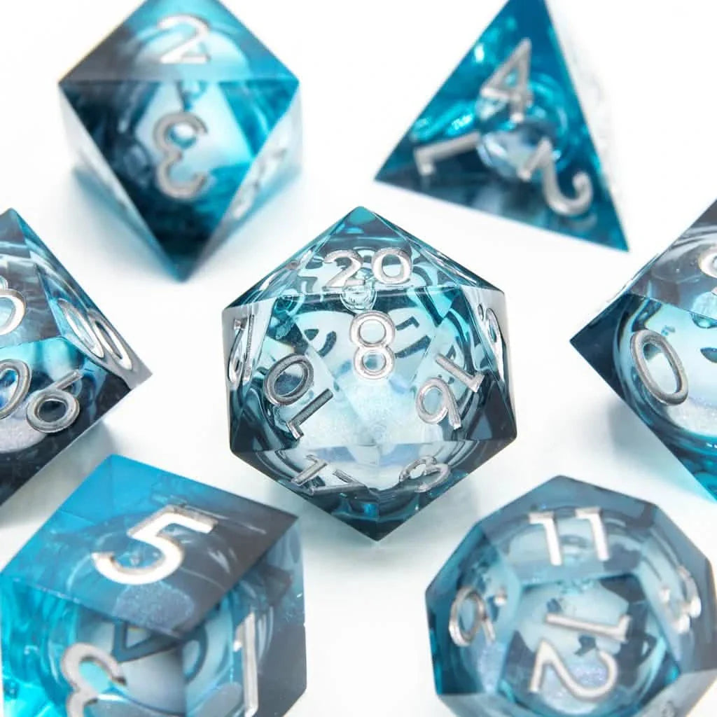 Unseelie Fae | Liquid Core Dice | Resin | 7 Piece Set