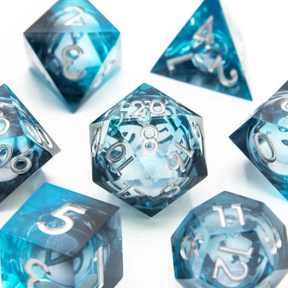 Unseelie Fae | Liquid Core Dice | Resin | 7 Piece Set